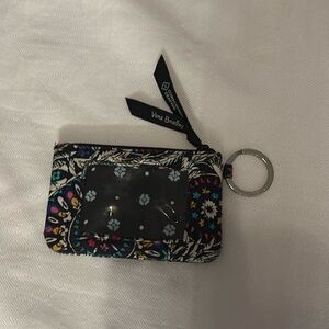 navy blue vera bradley card holder keychain wallet